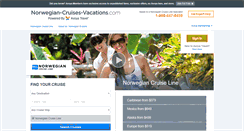 Desktop Screenshot of norwegian-cruises-vacations.com