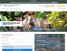 Tablet Screenshot of norwegian-cruises-vacations.com
